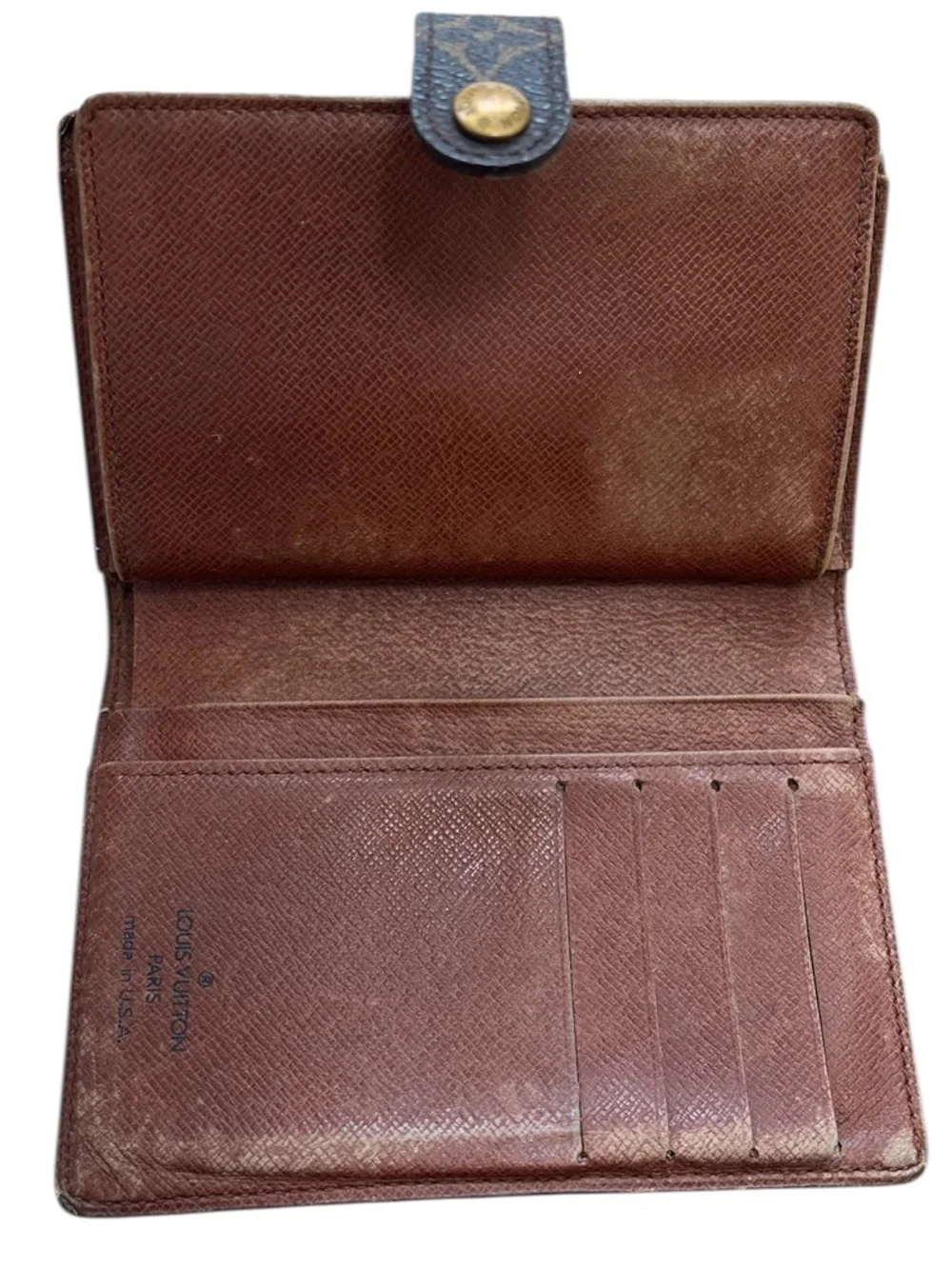 Authentic Vintage Louis Vuitton Monogram French Purse (Viennois Kiss-Lock)Wallet - Picture 10 of 16